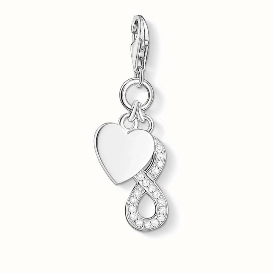 Jewelry Thomas Sabo Jewellery | Thomas Sabo Infinity Charm White 925 Sterling Silver/ Zirconia