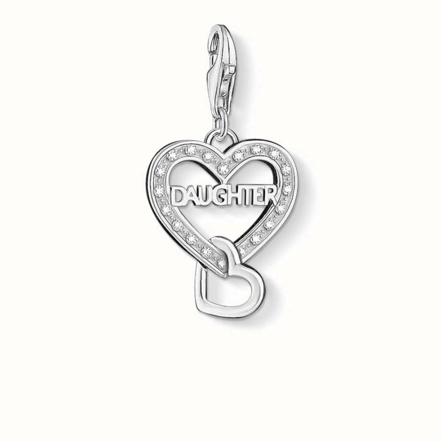 Jewelry Thomas Sabo Jewellery | Thomas Sabo Daughter Charm White 925 Sterling Silver/ Zirconia