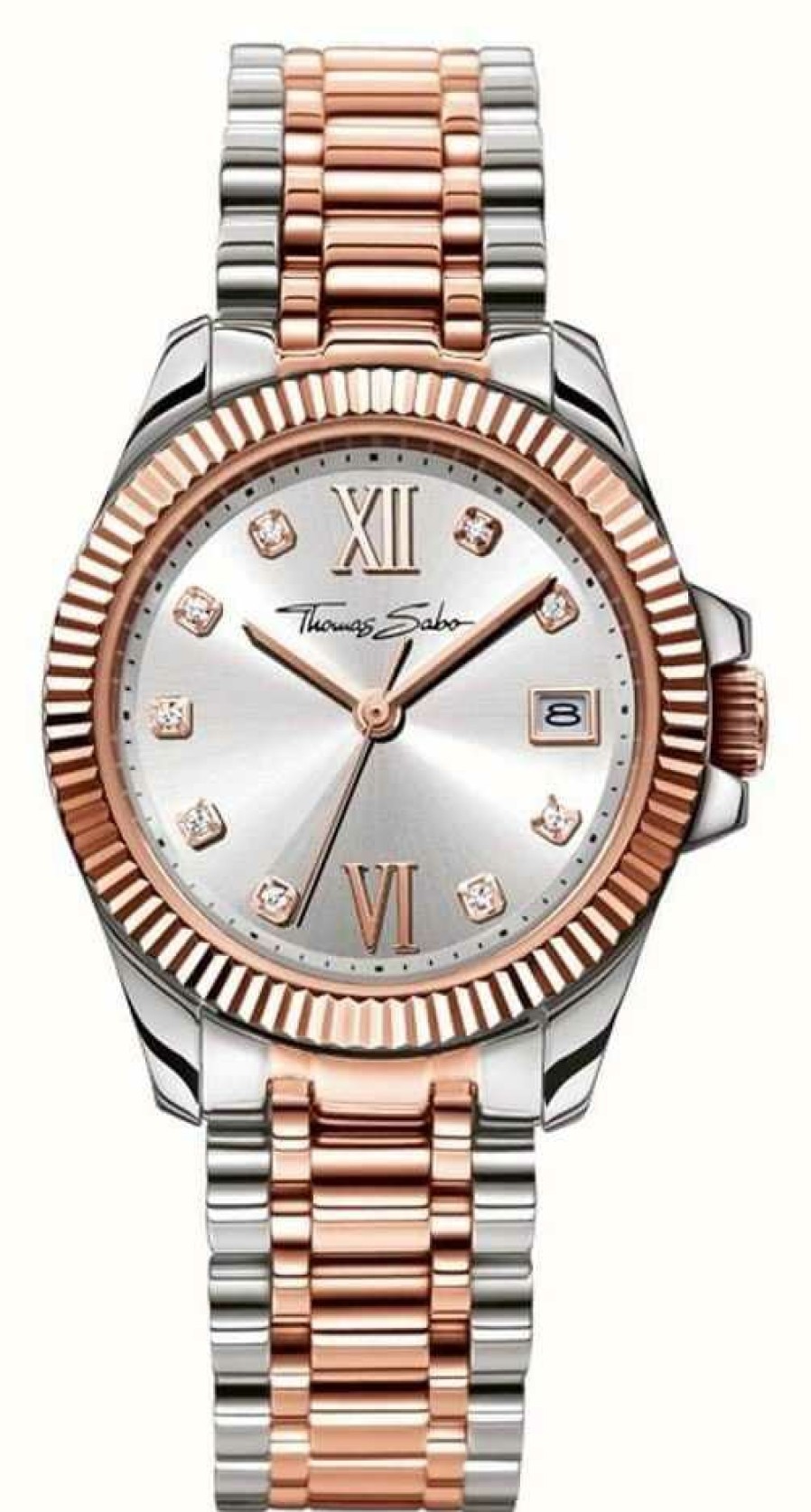 Women'S Thomas Sabo | Thomas Sabo Womans Stainless Steel Strap Silver Dial