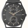 Men'S Skagen | Skagen Men'S Holst Gun Metal Pvd Plated