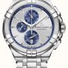 Men'S Maurice Lacroix | Maurice Lacroix Aikon Quartz Chronograph (44Mm) Silver Dial / Stainless Steel