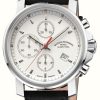 Men'S Muhle Glashutte | Muhle Glashutte 29Er Chronograph Leather Band White Dial