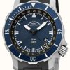 Jewelry Muhle Glashutte | Muhle Glashutte Seebataillon Gmt Indian Rubber Band Blue Dial