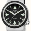 Men'S Muhle Glashutte | Muhle Glashutte S.A.R. Rescue-Timer Indian Rubber Band Black Dial