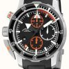 Men'S Muhle Glashutte | Muhle Glashutte S.A.R. Flieger-Chronograph Indian Rubber Band Black Dial