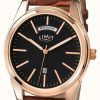 Men'S Limit | Limit Men'S Brown Strap Black Dial