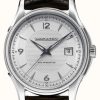 Men'S Hamilton | Hamilton Jazzmaster Viewmatic Automatic (40Mm) Silver Dial / Brown Leather Strap