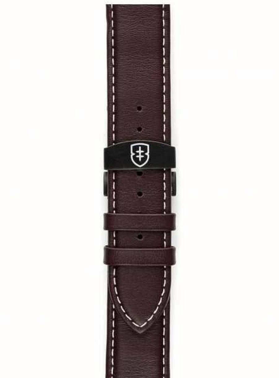 Men'S Elliot Brown | Elliot Brown Men'S 22Mm Brown Leather Strap Only