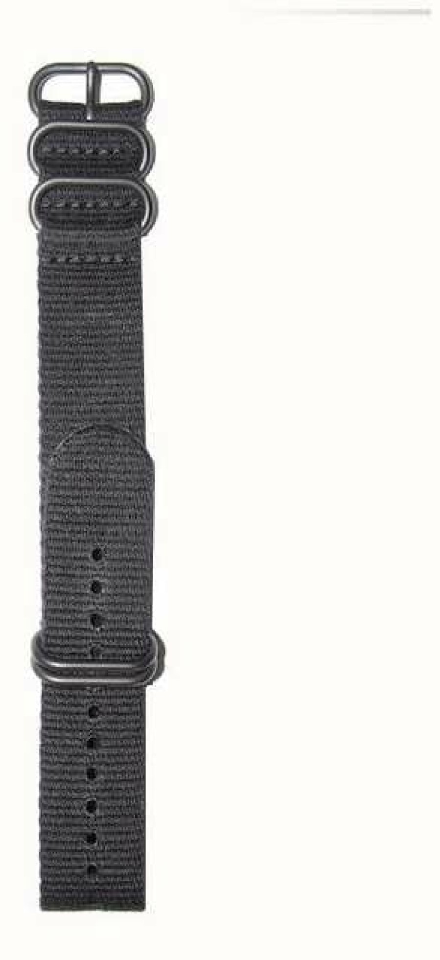 Men'S Elliot Brown | Elliot Brown Men'S 22Mm Black Ballistic Nylon Gunmetal Hardware Strap Only