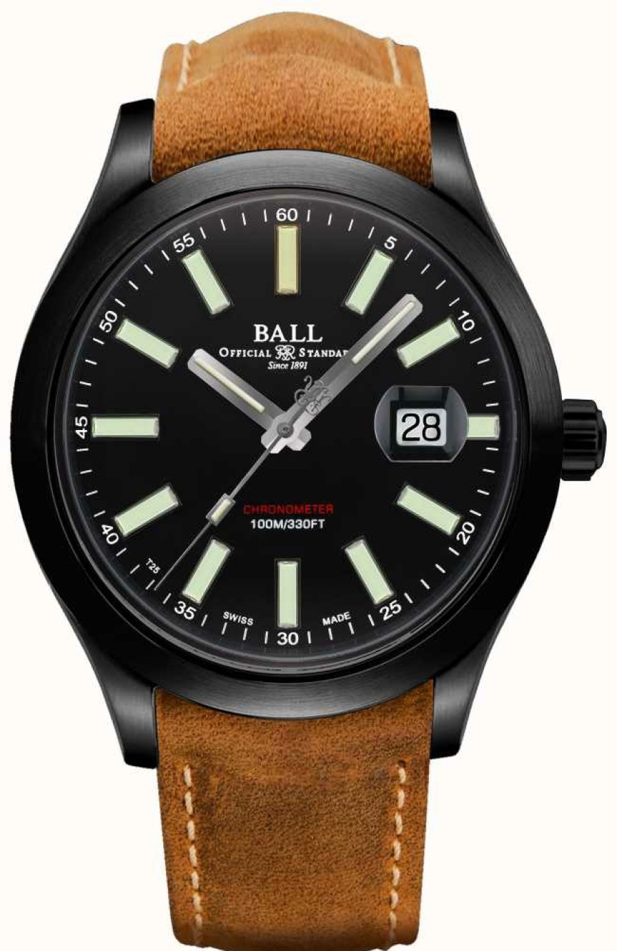 Men'S Ball Watch Company | Ball Watch Company Engineer Ii Green Berets Automatic Titanium Carbide Case