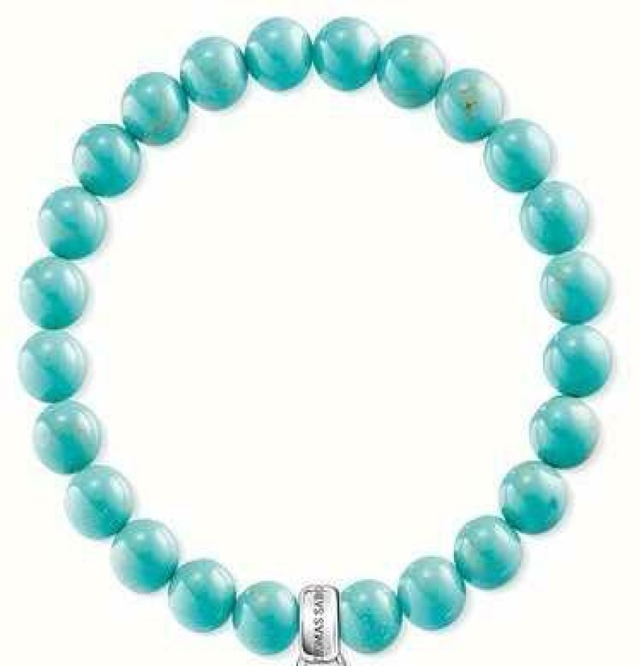 Jewelry Thomas Sabo Jewellery | Thomas Sabo Turquoise Sterling Silver Charm Bracelet