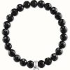 Jewelry Thomas Sabo Jewellery | Thomas Sabo Sterling Silver Obsidian Bracelet