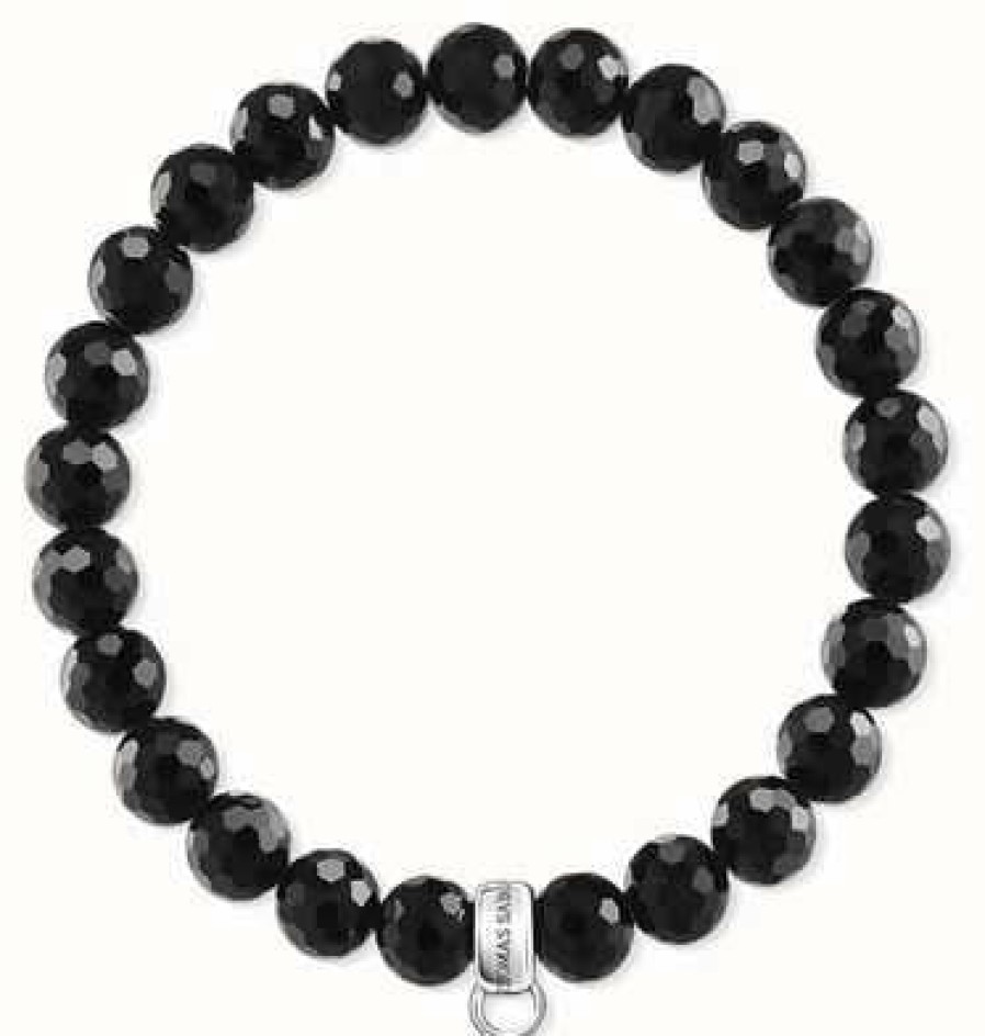 Jewelry Thomas Sabo Jewellery | Thomas Sabo Sterling Silver Obsidian Bracelet