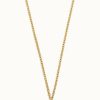 Jewelry Fiorelli | Fiorelli Gold 9K Yellow Gold Citrine Sapphire Necklace 41 - 46 Cm