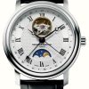 Men'S Frederique Constant | Frederique Constant Men'S Classic Moonphase Heart Beat Leather