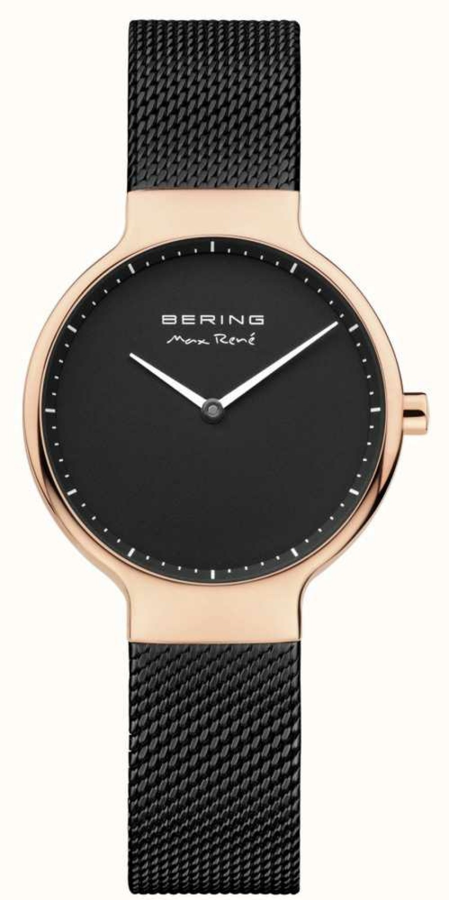 Women'S Bering | Bering Women'S Max Rene Interchangeable Mesh Strap Black