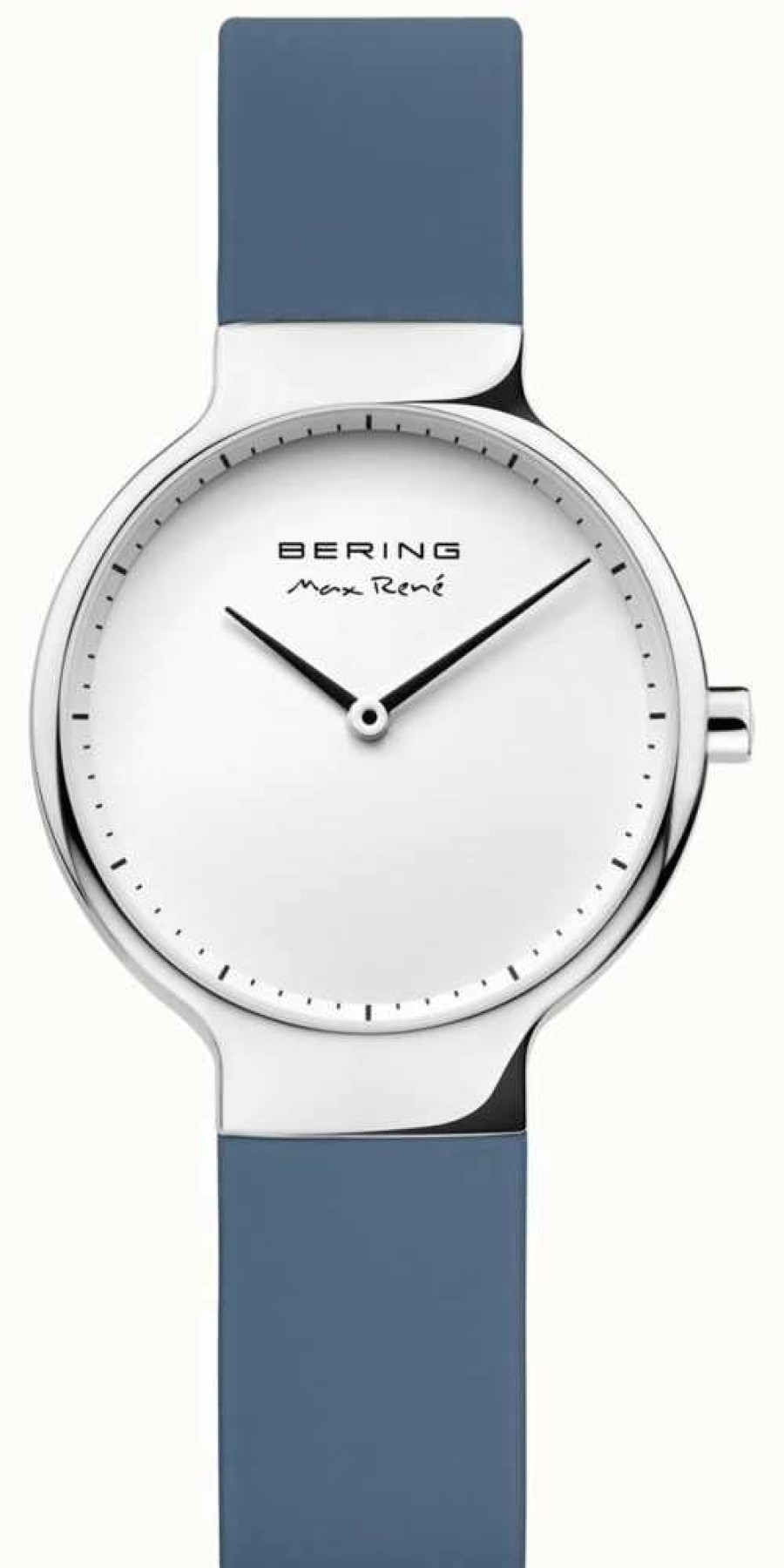 Women'S Bering | Bering Women'S Max Rene Interchangeable Blue Rubber Strap