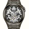 Men'S Bulova | Bulova Men'S Automatic Black Ion Plated