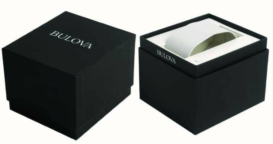 Men'S Bulova | Bulova Men'S Automatic Black Ion Plated