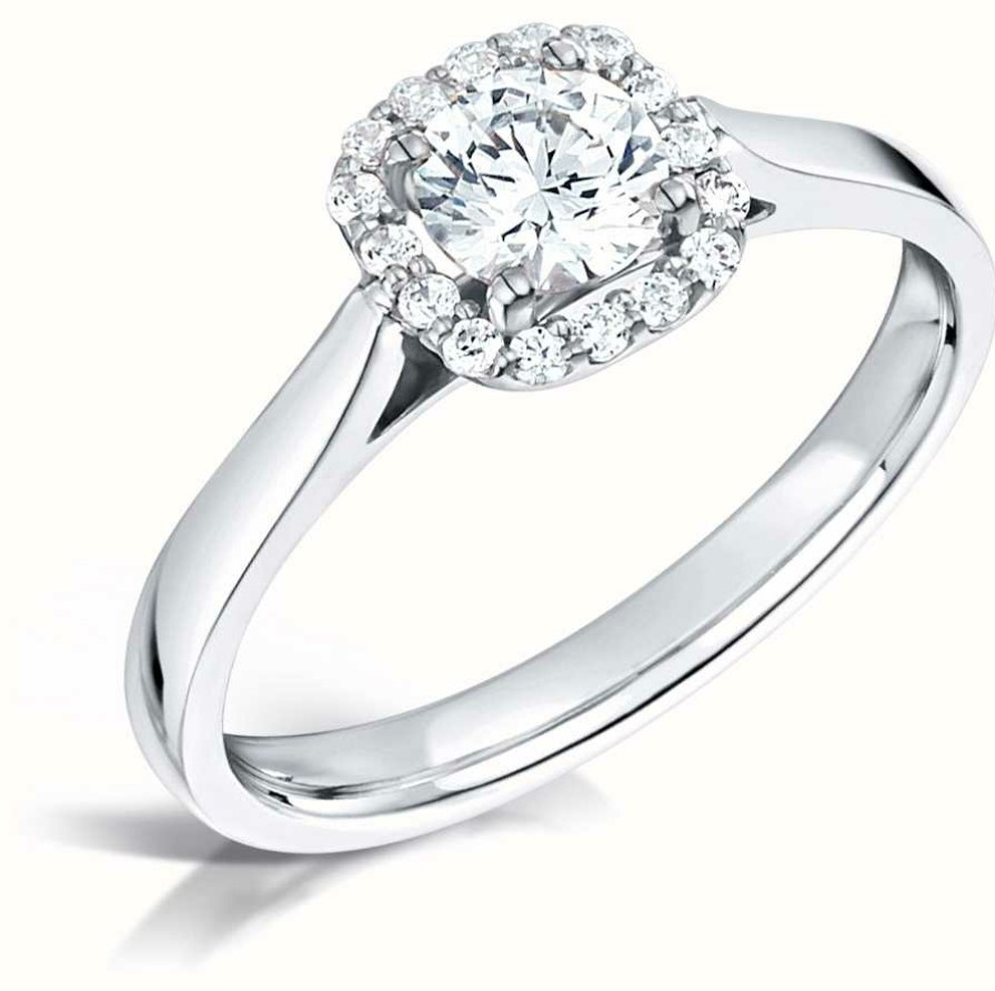 Jewelry Certified Diamond Engagement Rings | Certified Diamond 0.30Ct D Si1 Gia Diamond Engagement Ring