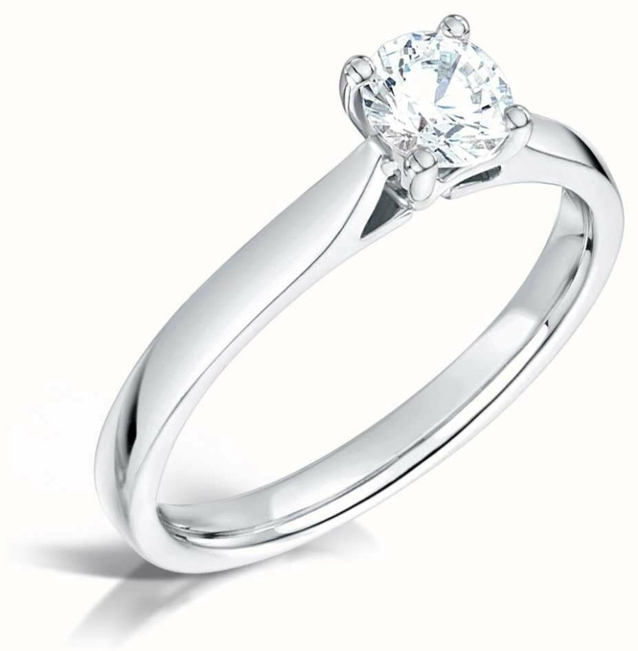 Jewelry Certified Diamond Engagement Rings | Certified Diamond 0.40Ct D Si1 Gia Diamond Engagement Ring