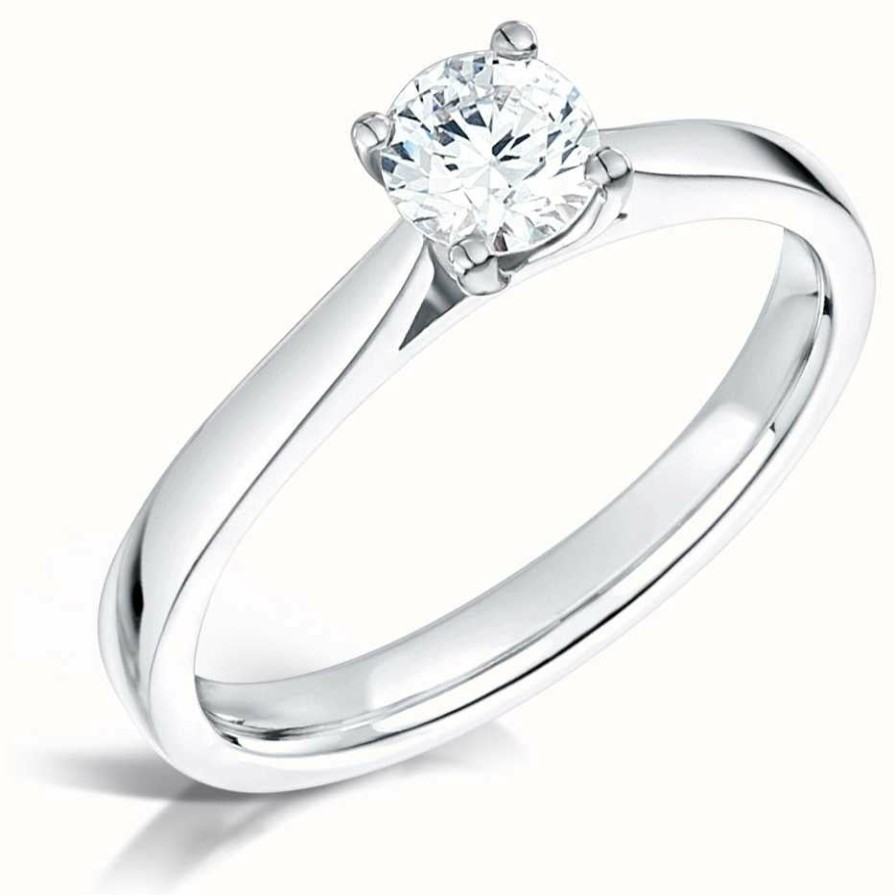 Jewelry Certified Diamond Engagement Rings | Certified Diamond 0.40Ct D Si1 Gia Diamond Engagement Ring