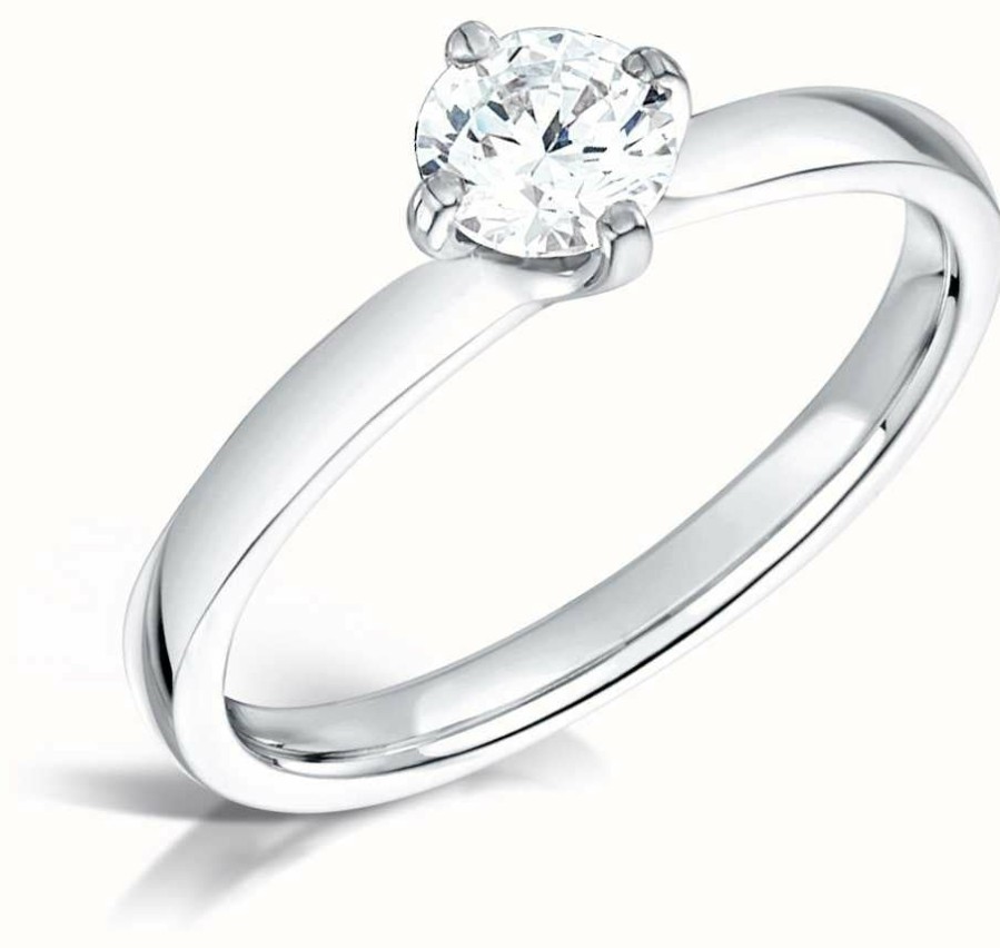 Jewelry Certified Diamond Engagement Rings | Certified Diamond 0.50Ct H Si1 Igi Diamond Engagement Ring