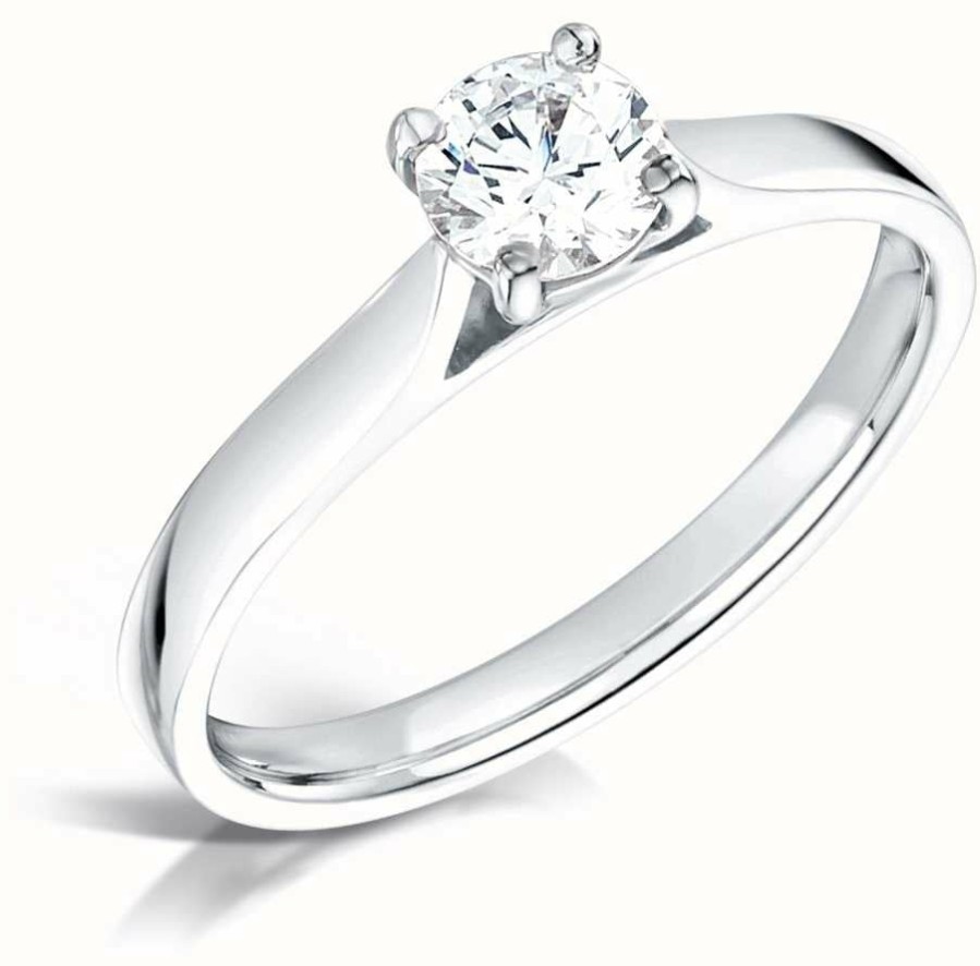 Jewelry Certified Diamond Engagement Rings | Certified Diamond 0.41Ct H Si1 Gia Diamond Engagement Ring