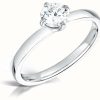 Jewelry Certified Diamond Engagement Rings | Certified Diamond 0.40Ct H Si1 Igi Diamond Engagement Ring