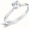 Jewelry Certified Diamond Engagement Rings | Certified Diamond 0.30Ct D Si1 Gia Diamond Engagement Ring