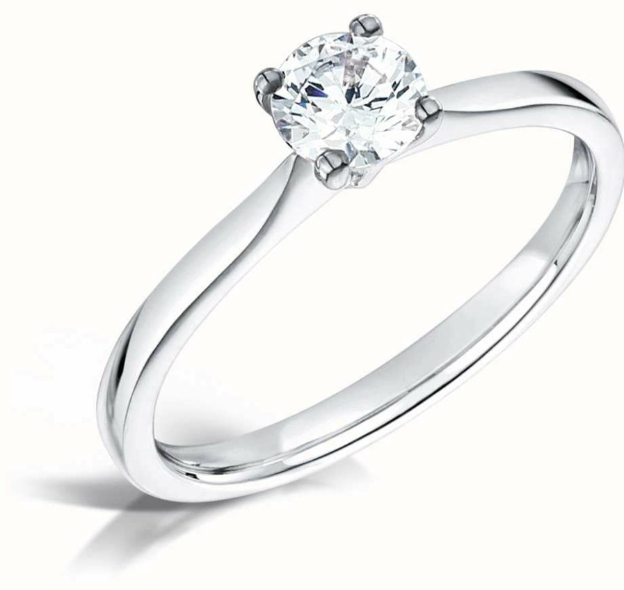 Jewelry Certified Diamond Engagement Rings | Certified Diamond 0.30Ct D Si1 Gia Diamond Engagement Ring