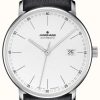 Men'S Junghans | Junghans Form A Calfskin Black Strap With Batons