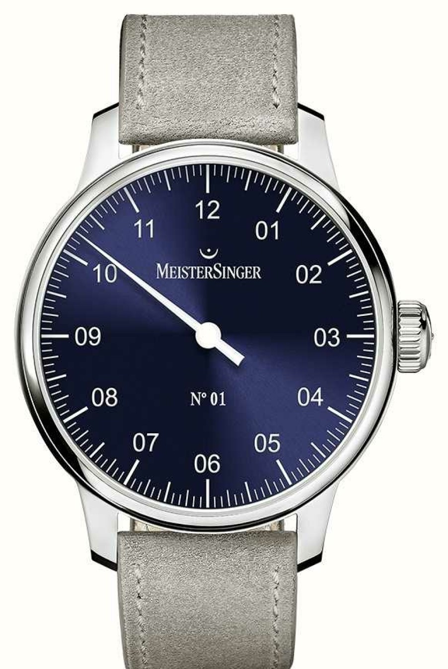 Men'S MeisterSinger | Meistersinger Men'S Classic No. 1 Hand Wound Sellita Sunburst Blue