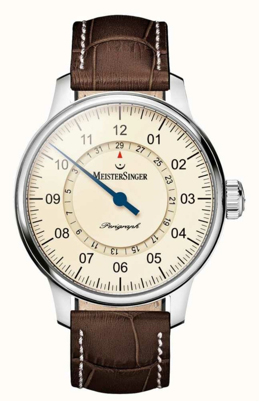 Men'S MeisterSinger | Meistersinger Men'S Classic Plus Perigraph Automatic Ivory