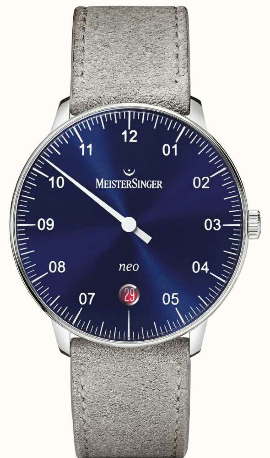 Men'S MeisterSinger | Meistersinger Men'S Form And Style Neo Automatic Sunburst Blue