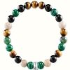 Jewelry Thomas Sabo Jewellery | Thomas Sabo Brown Green Black Stone Charm Bracelet