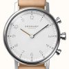 Women'S Kronaby | Kronaby Nord Hybrid Smartwatch (38Mm) White Dial / Beige Italian Leather Strap