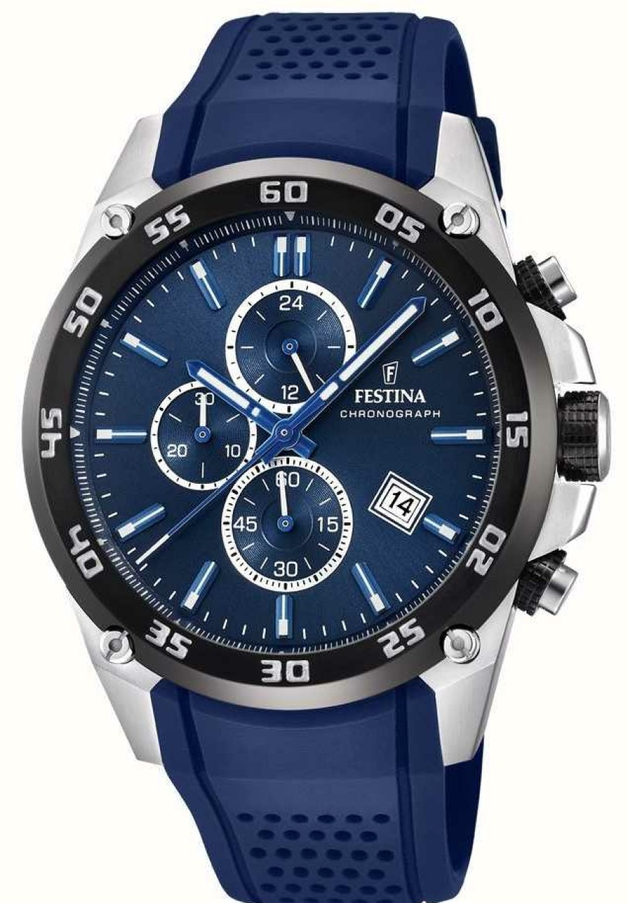 Men'S Festina | Festina Men'S Originals Tour Of Britain 2017 Blue