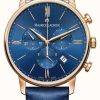 Men'S Maurice Lacroix | Maurice Lacroix Eliros Chronograph Blue And Gold Watch