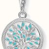 Jewelry Thomas Sabo Jewellery | Thomas Sabo Tree Of Love Charm White Zirconia Crystals