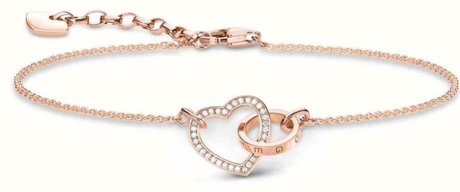 Jewelry Thomas Sabo Jewellery | Thomas Sabo Rose Gold Plated Together Bracelet