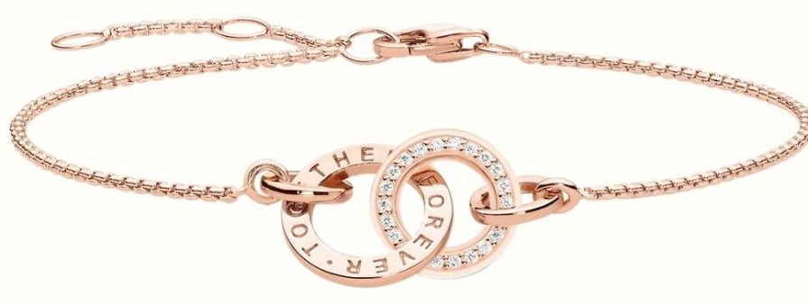 Jewelry Thomas Sabo Jewellery | Thomas Sabo Glam And Soul Rose Gold Together Bracelet