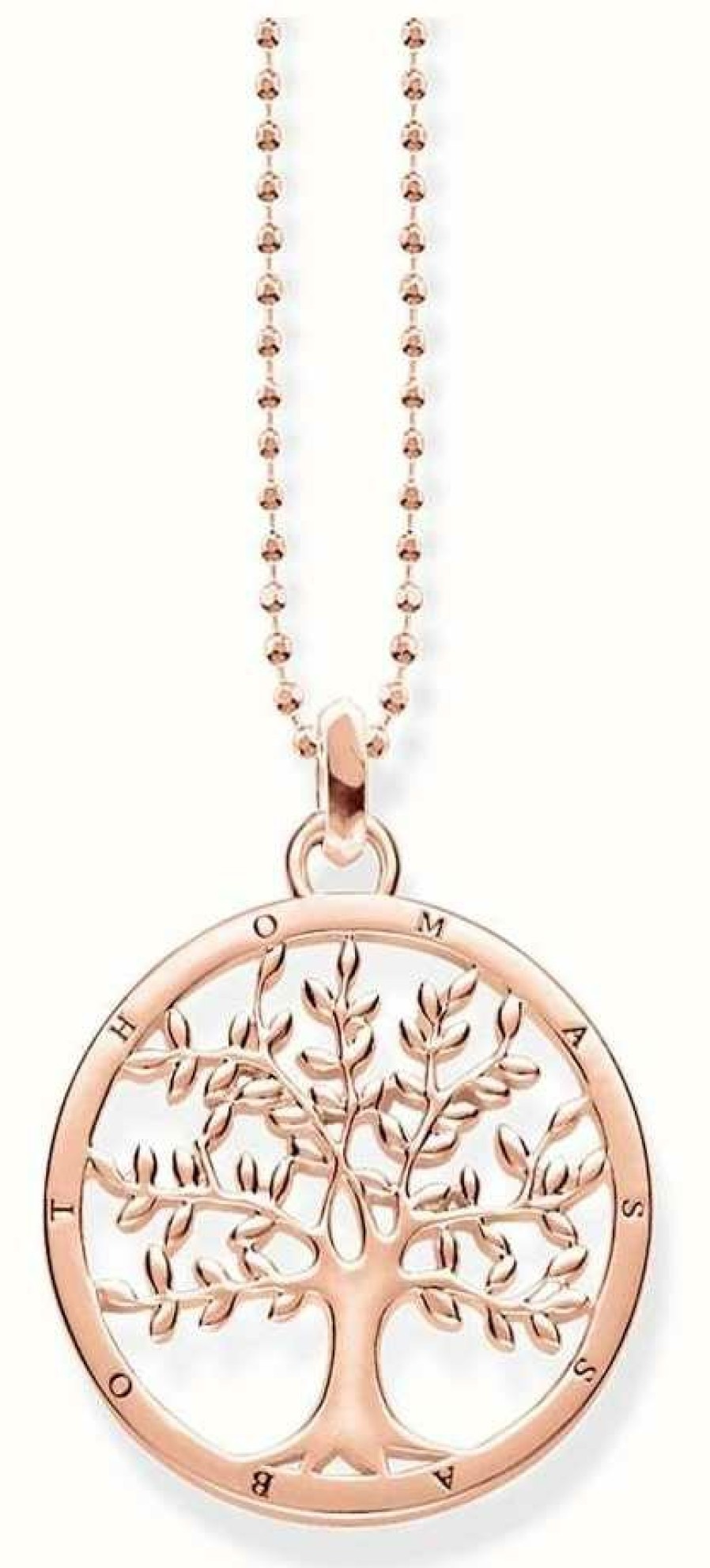 Jewelry Thomas Sabo Jewellery | Thomas Sabo Rose Gold Plated Tree Necklace