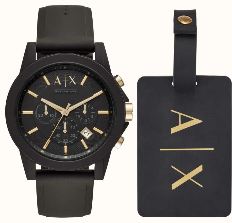 Men'S Armani Exchange | Armani Exchange Men'S Silicone Tag Gift Set