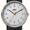 Women'S Braun | Braun Unisex Black Leather Watch Minimalist