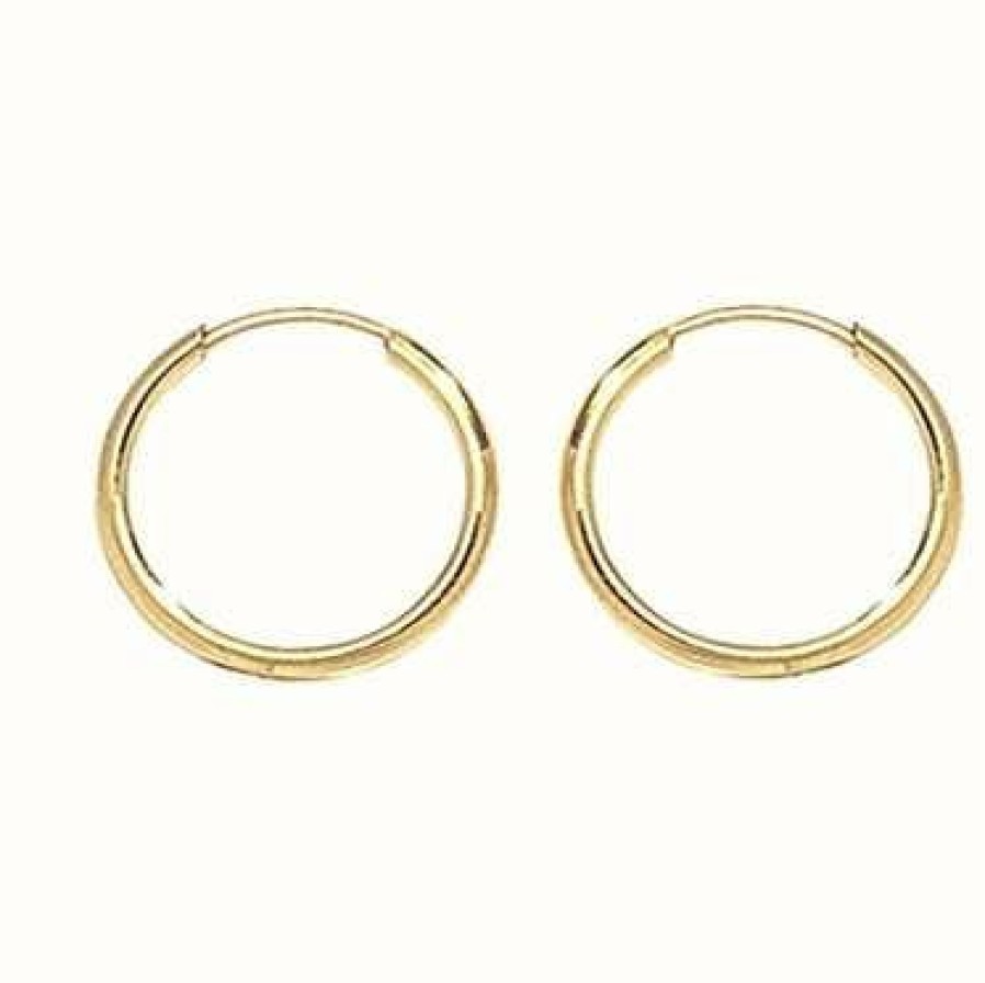 Jewelry James Moore | James Moore Th 9K Yellow Gold 10 Mm Sleepers