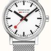 Men'S Mondaine | Mondaine Evo2 35Mm Stainless Steel Watch