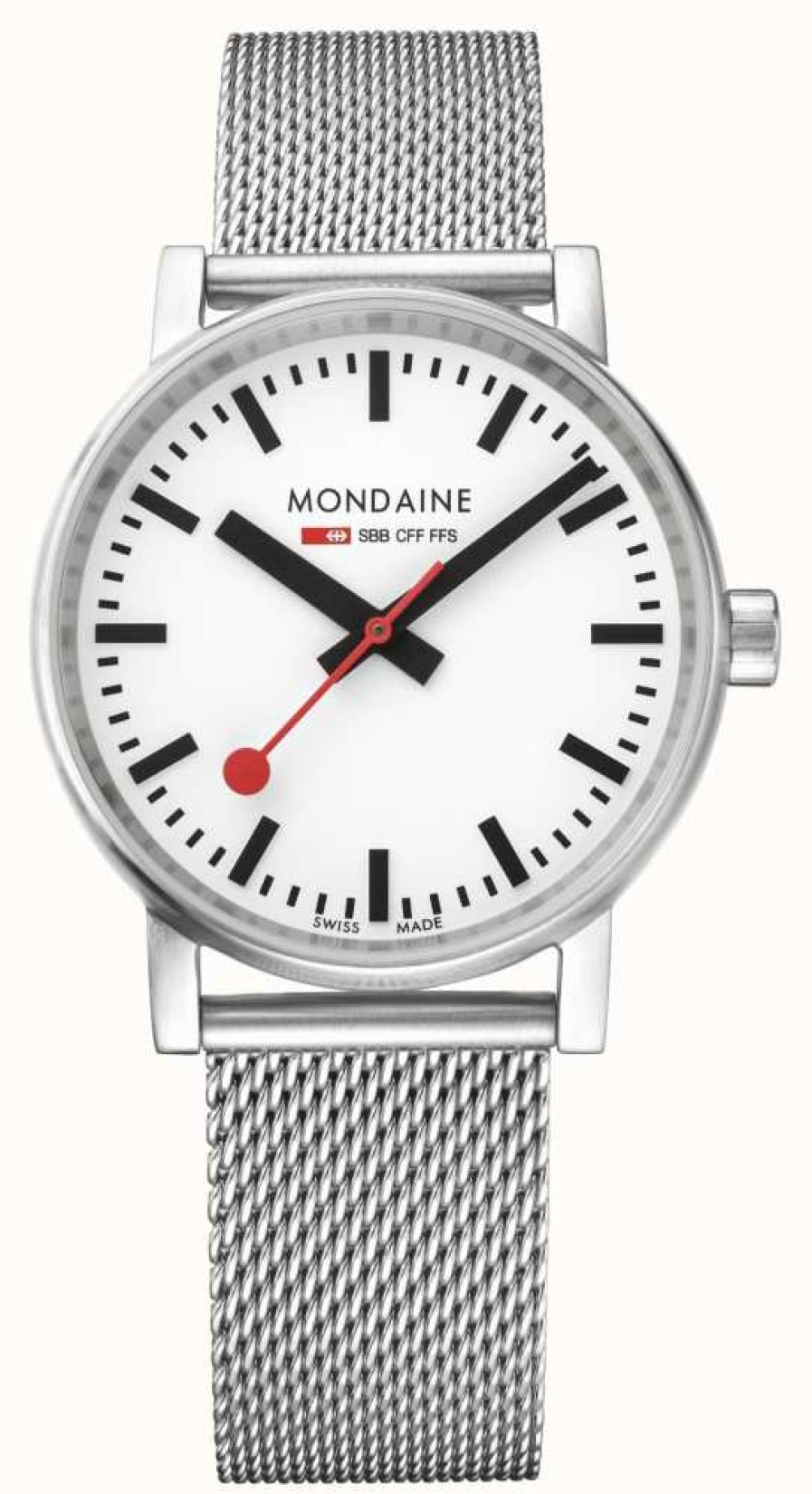 Men'S Mondaine | Mondaine Evo2 35Mm Stainless Steel Watch