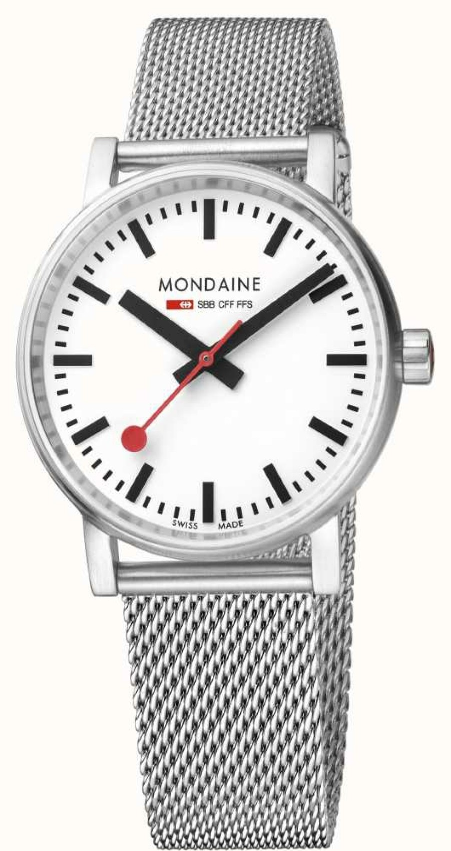 Men'S Mondaine | Mondaine Evo2 35Mm Stainless Steel Watch