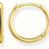 Jewelry Thomas Sabo Jewellery | Thomas Sabo Women'S Glam And Soul Small Hinged Hoops Gold